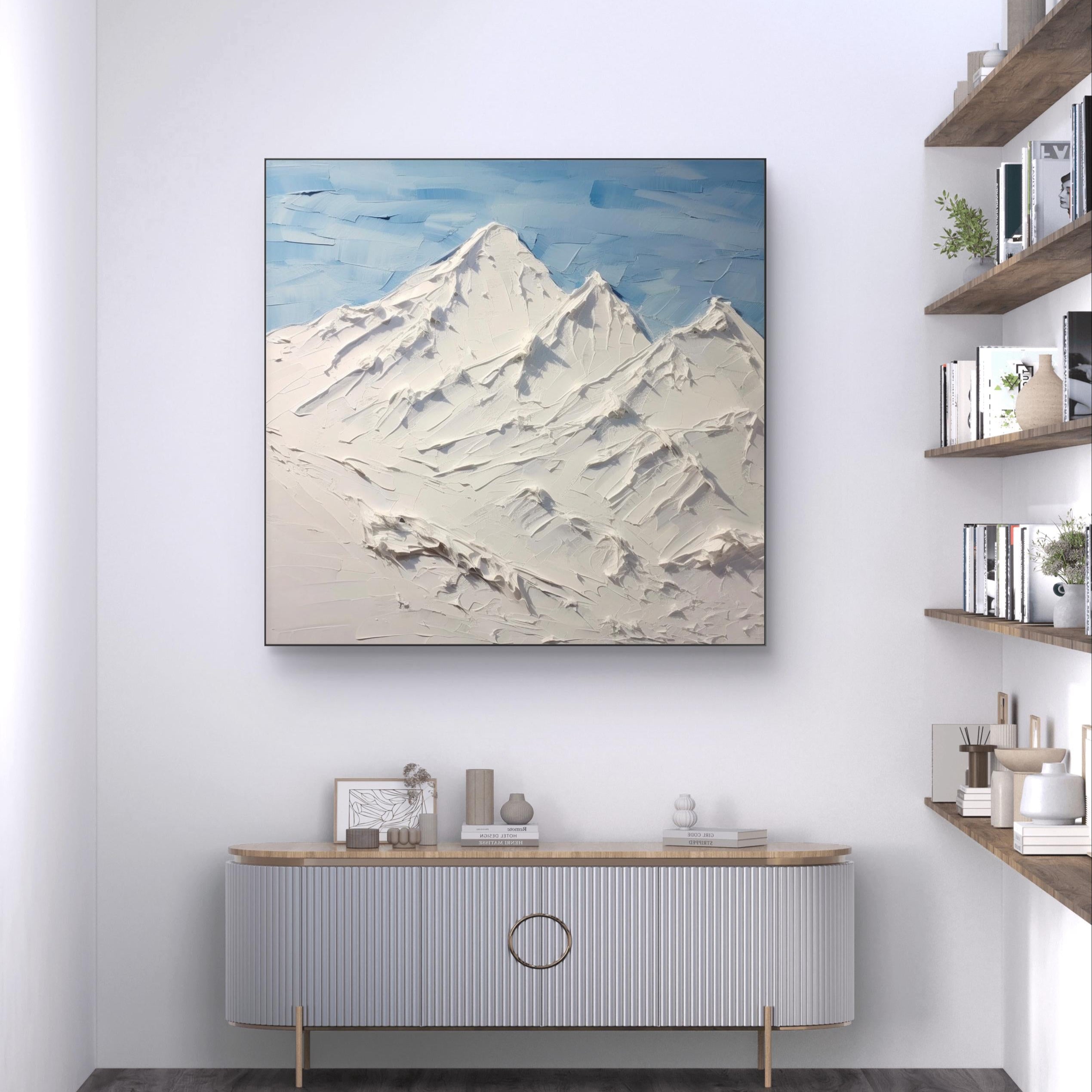 Snowy Heights Beneath the Azure