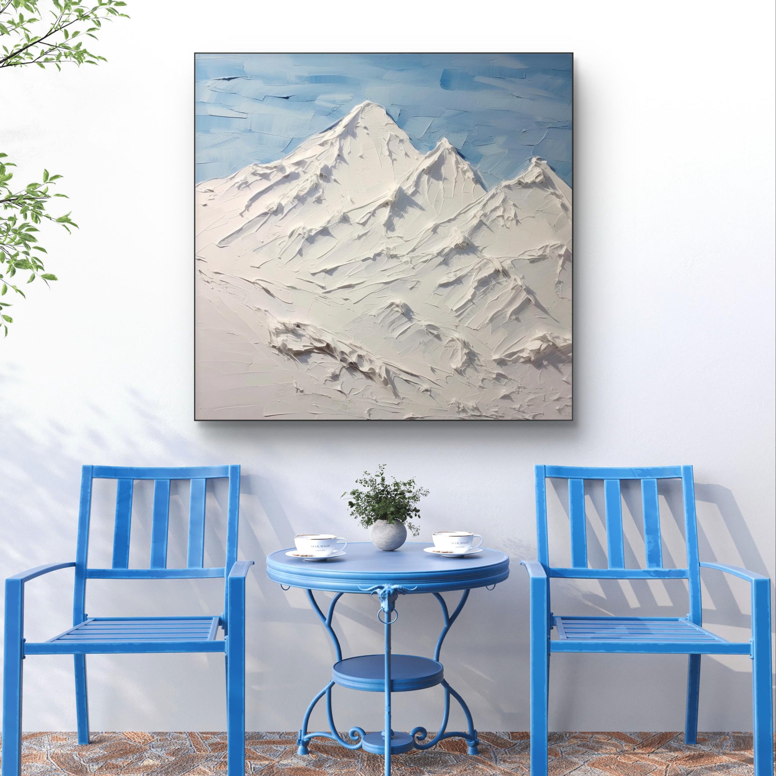 Snowy Heights Beneath the Azure