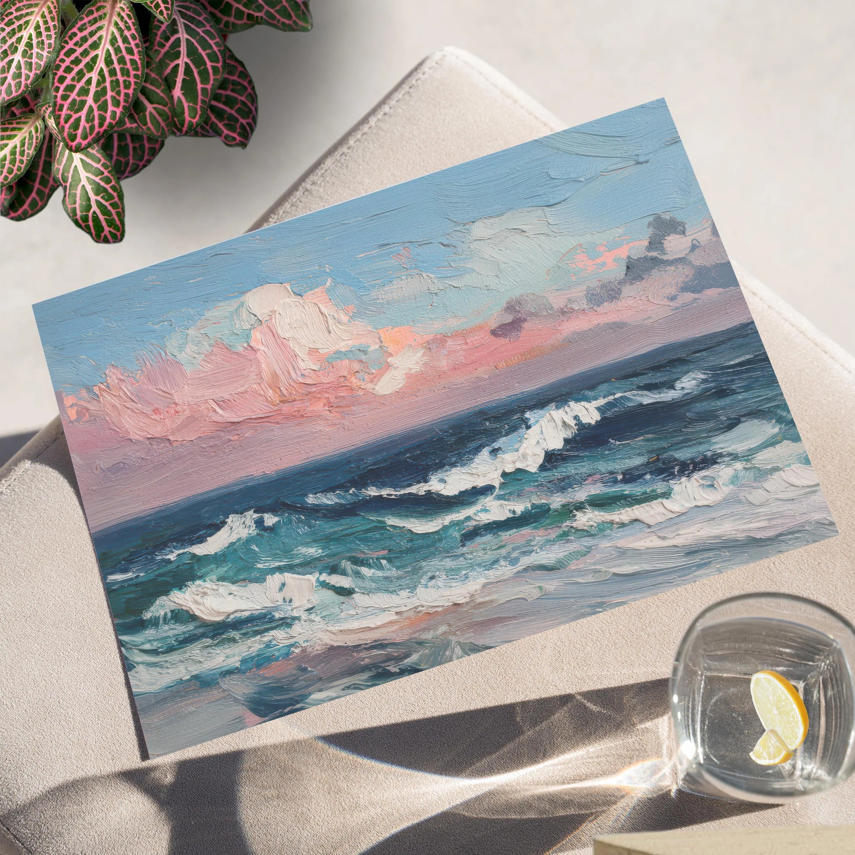 Rose Clouds over Blue Waters