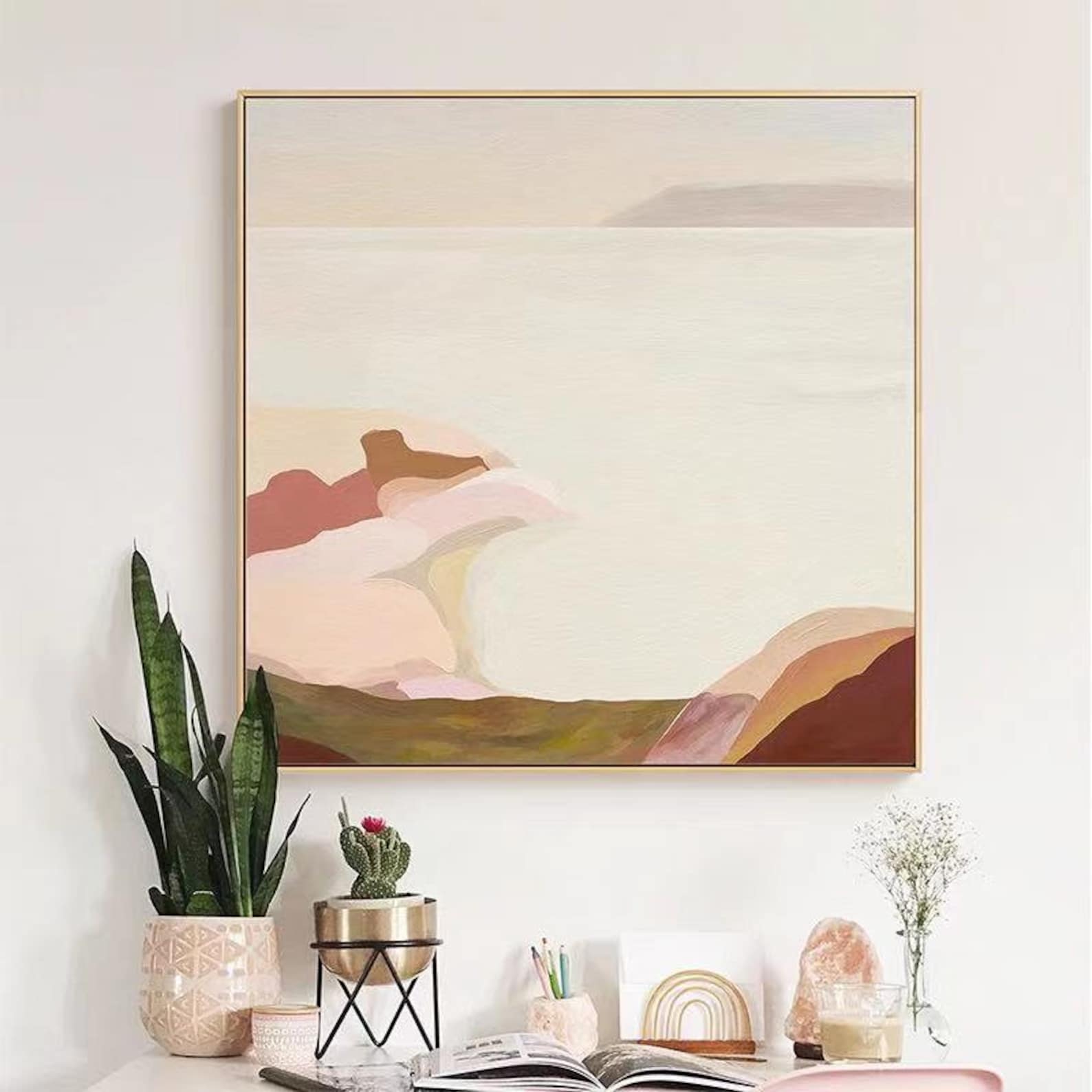 Peach Mist Embracing the Valley