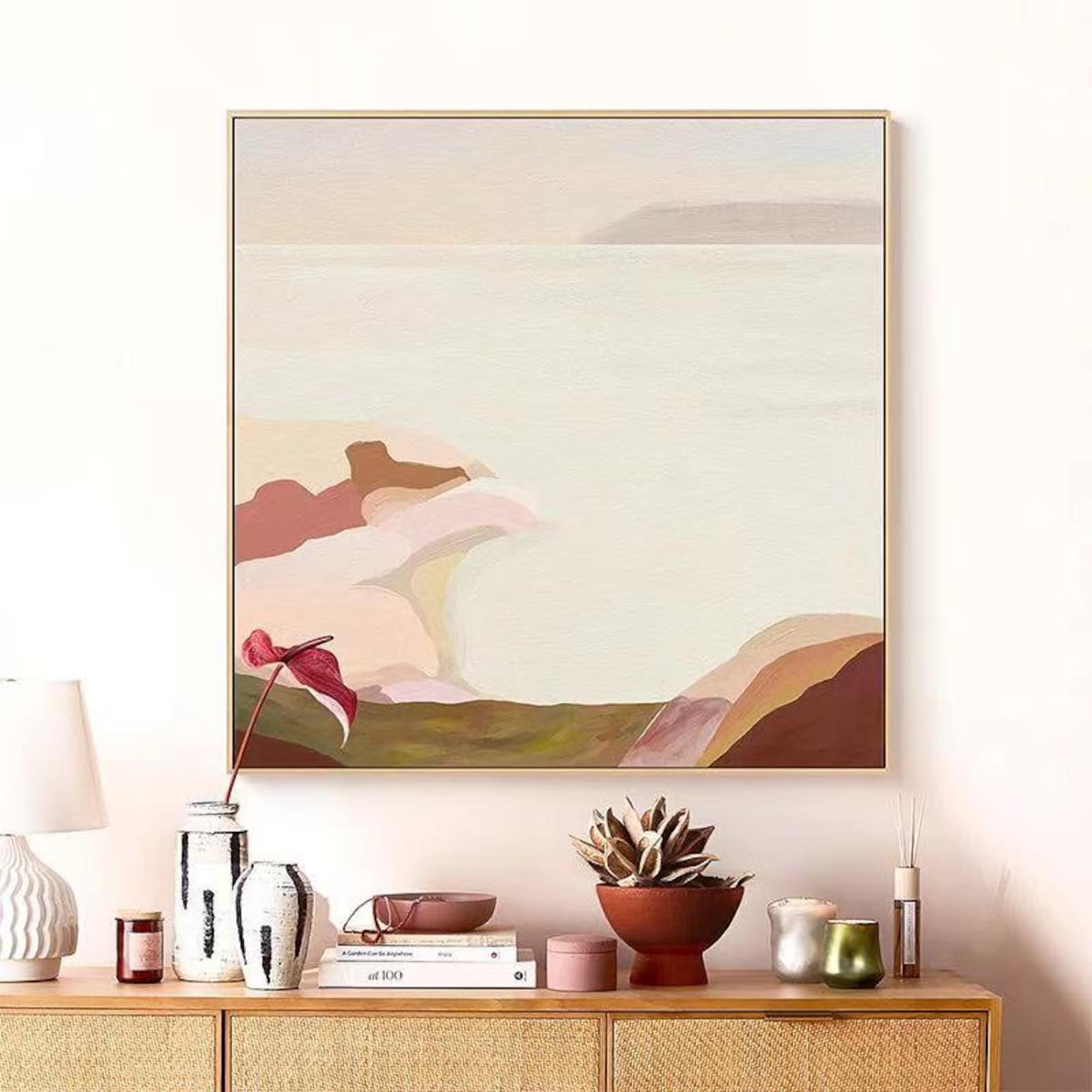 Peach Mist Embracing the Valley