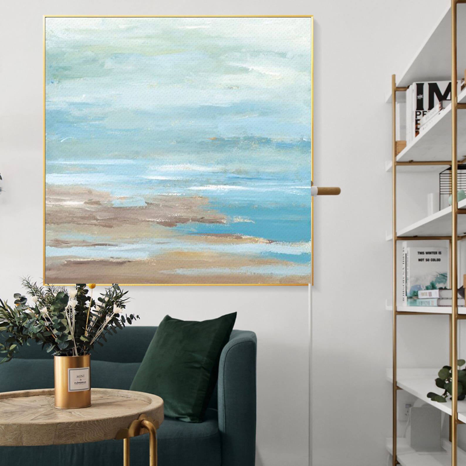 Blue Shadows Over a Sunken Islet