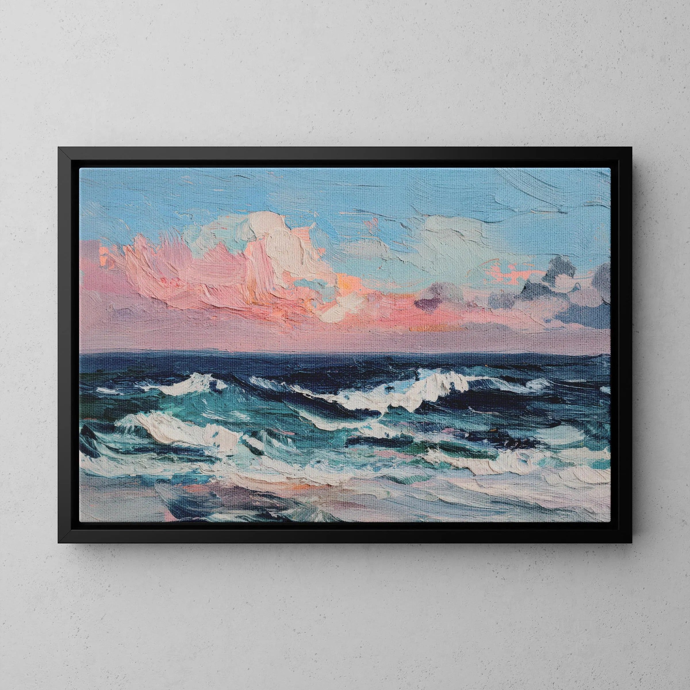 Rose Clouds over Blue Waters