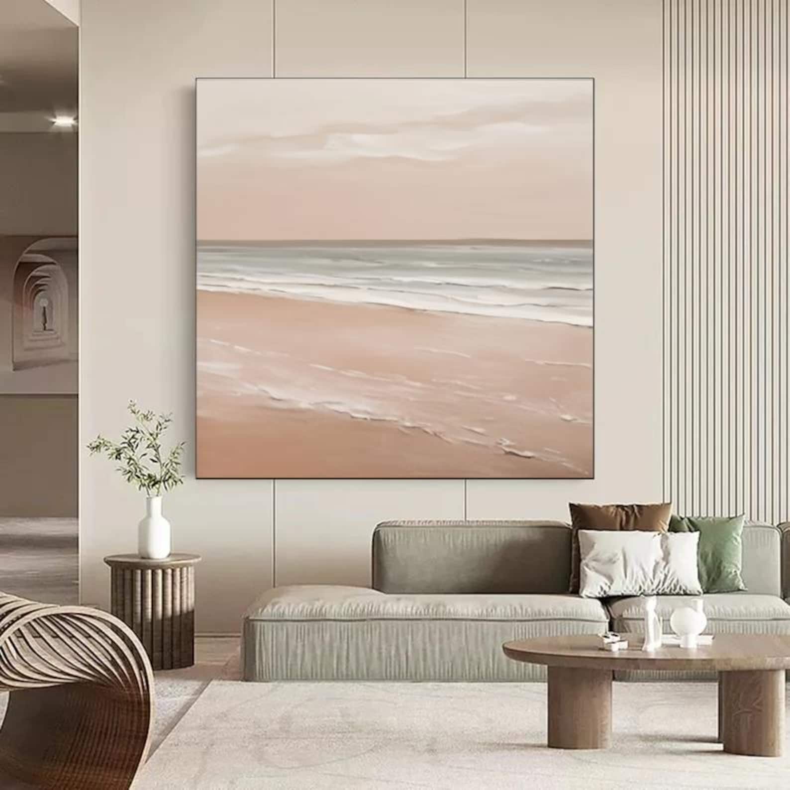 Blush Hues of the Evening Shore