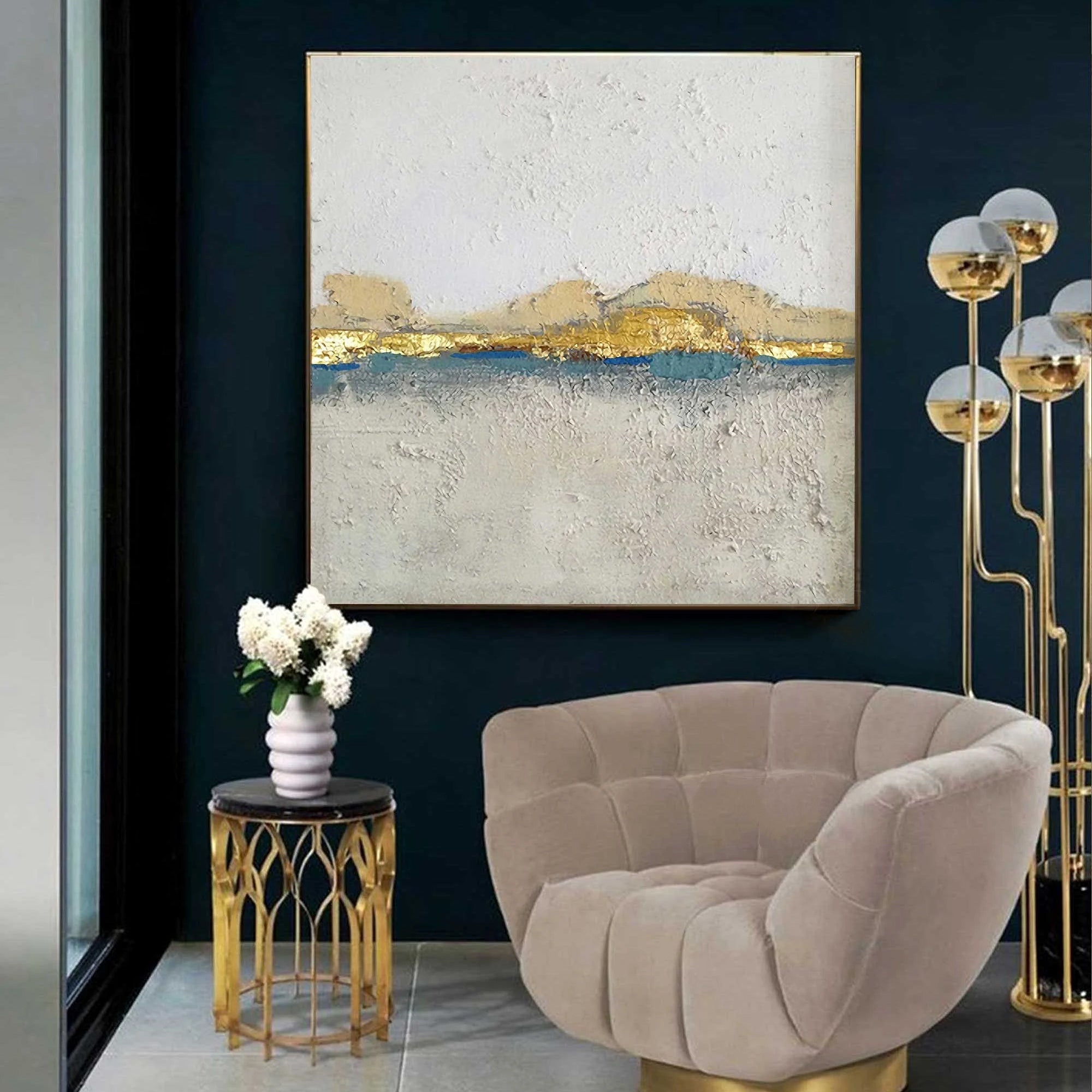 Silken Sands with Flowing Gold