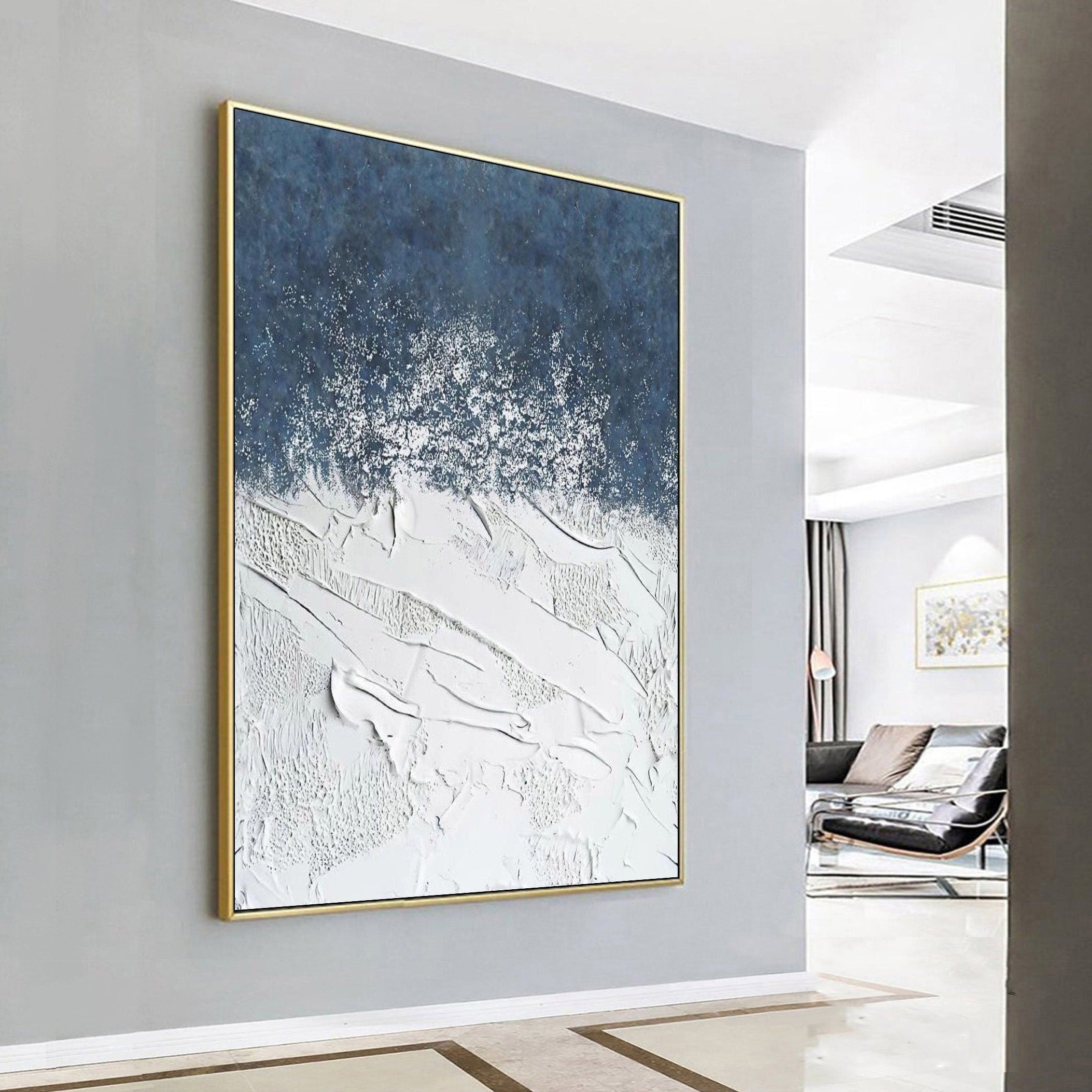 Weaving Blue and White