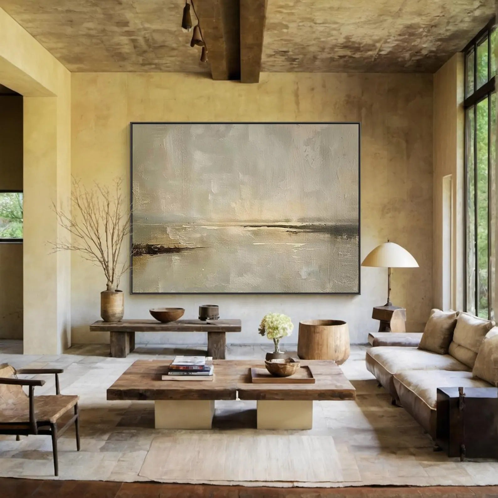 Teal Upon Greyed Clay