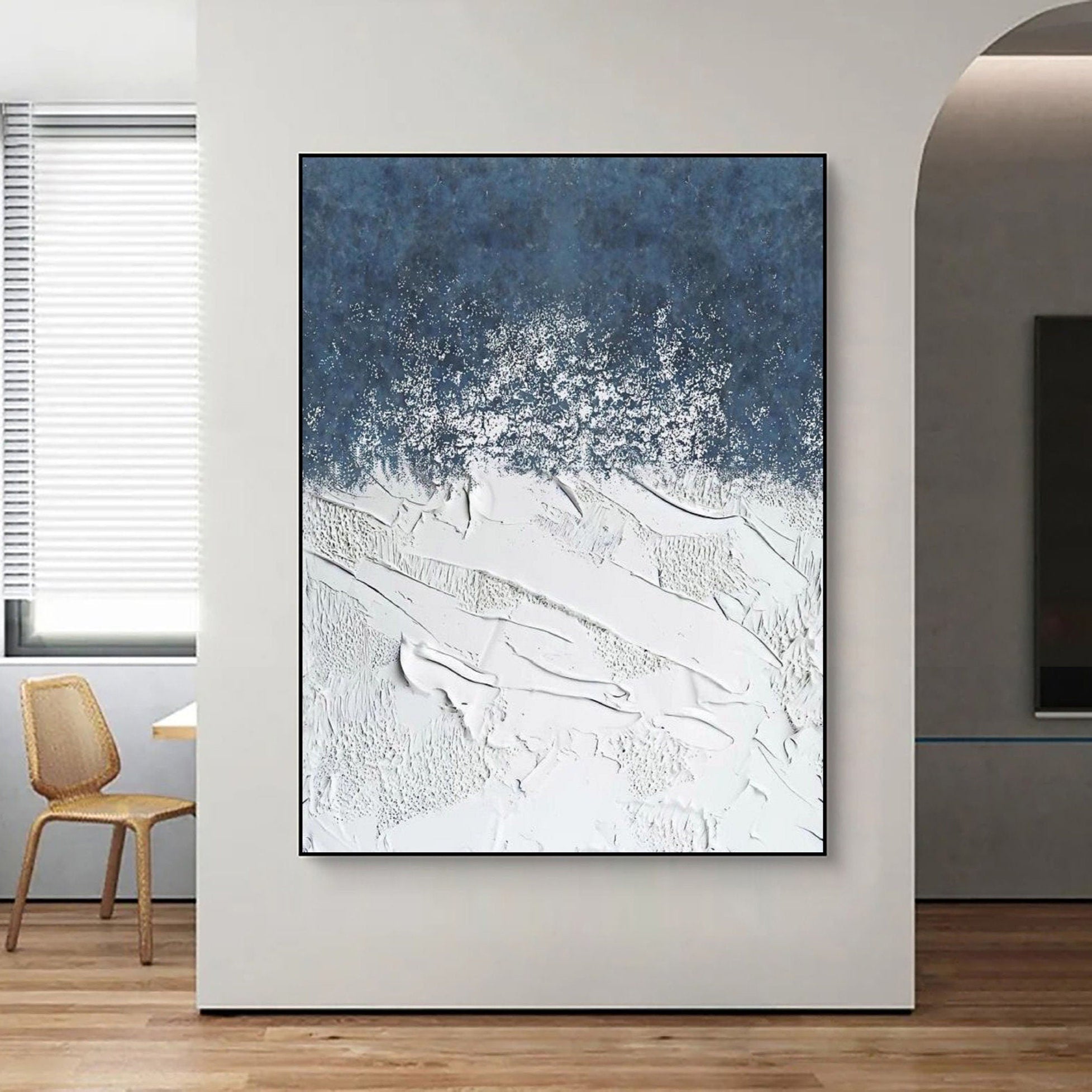 Weaving Blue and White