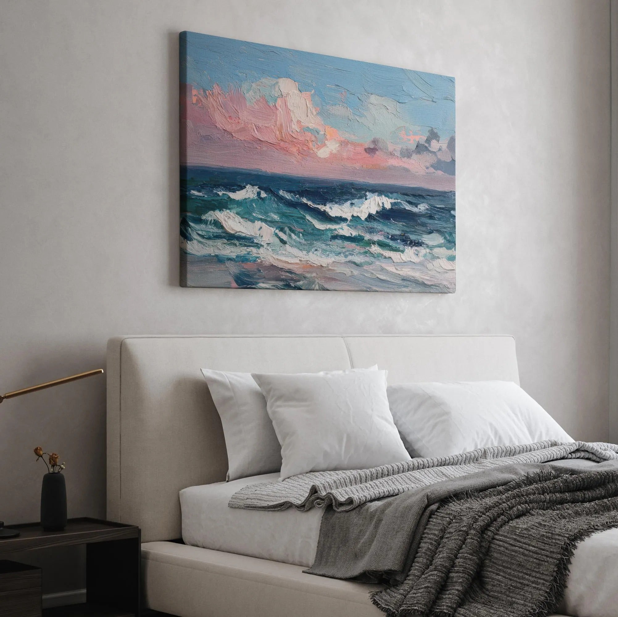 Rose Clouds over Blue Waters