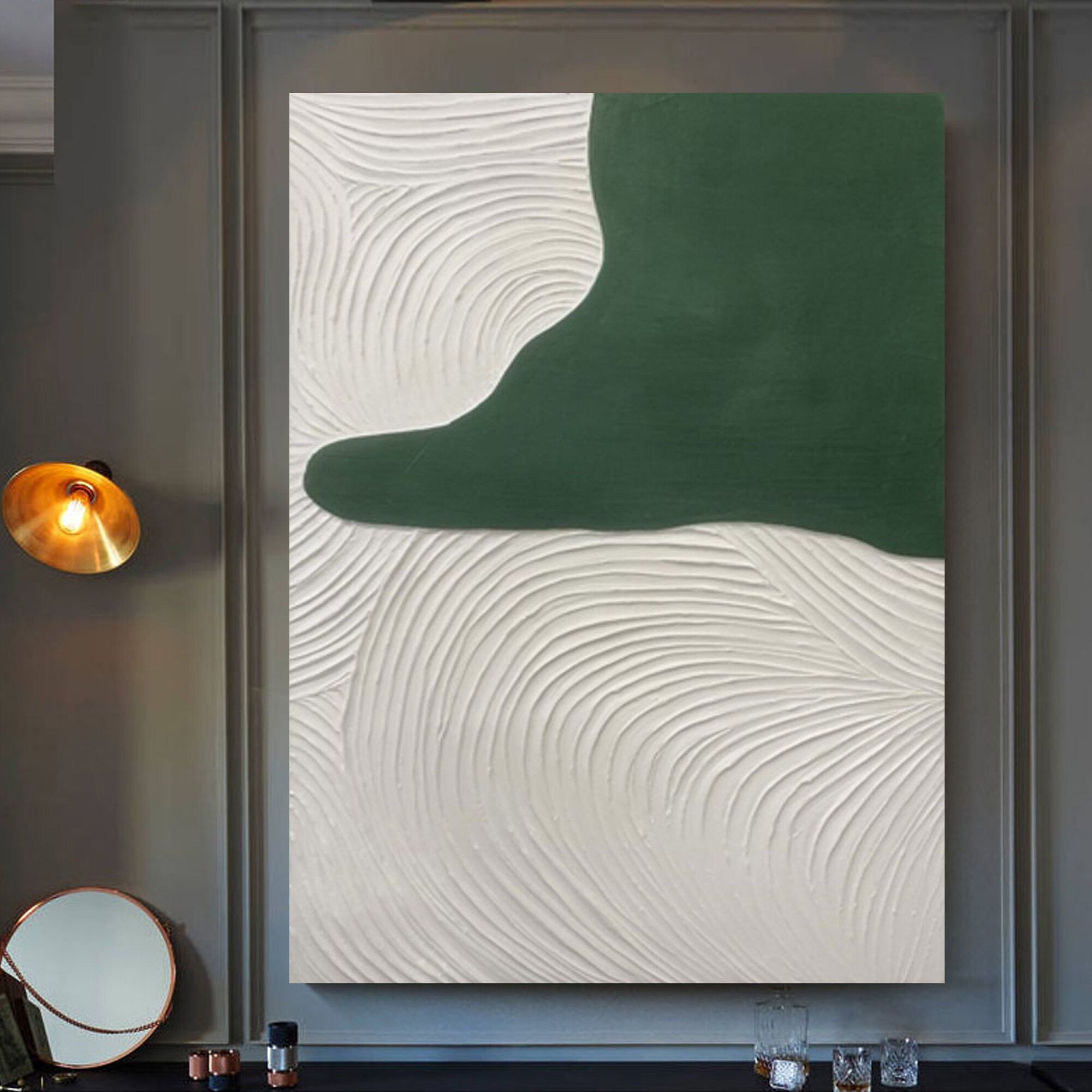 Flowing Clouds Over Emerald Waters