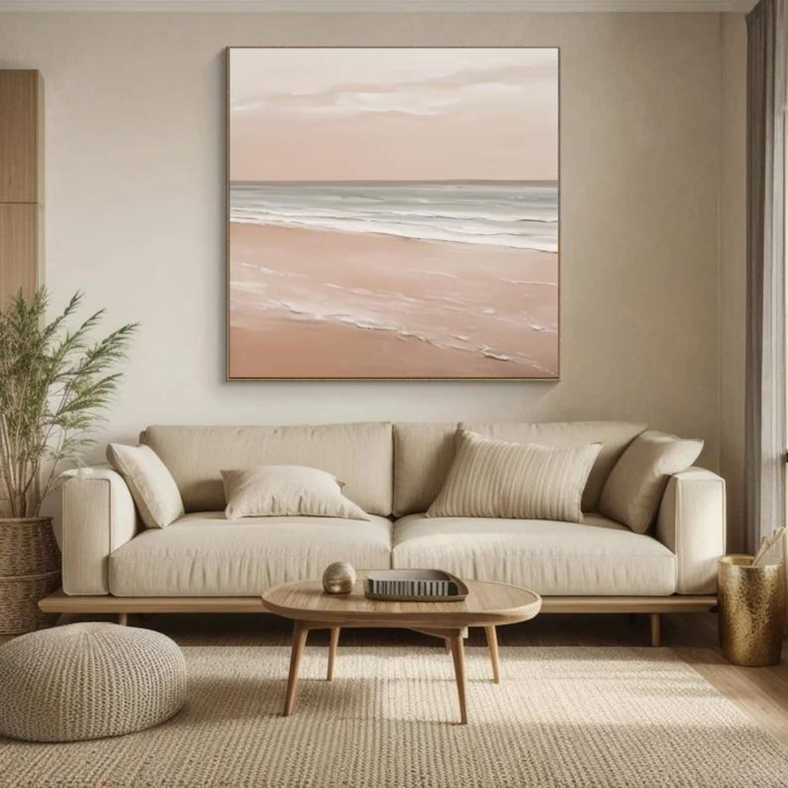 Blush Hues of the Evening Shore