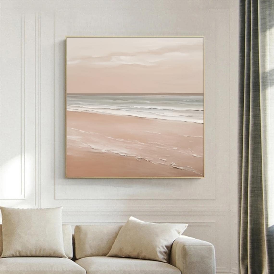 Blush Hues of the Evening Shore