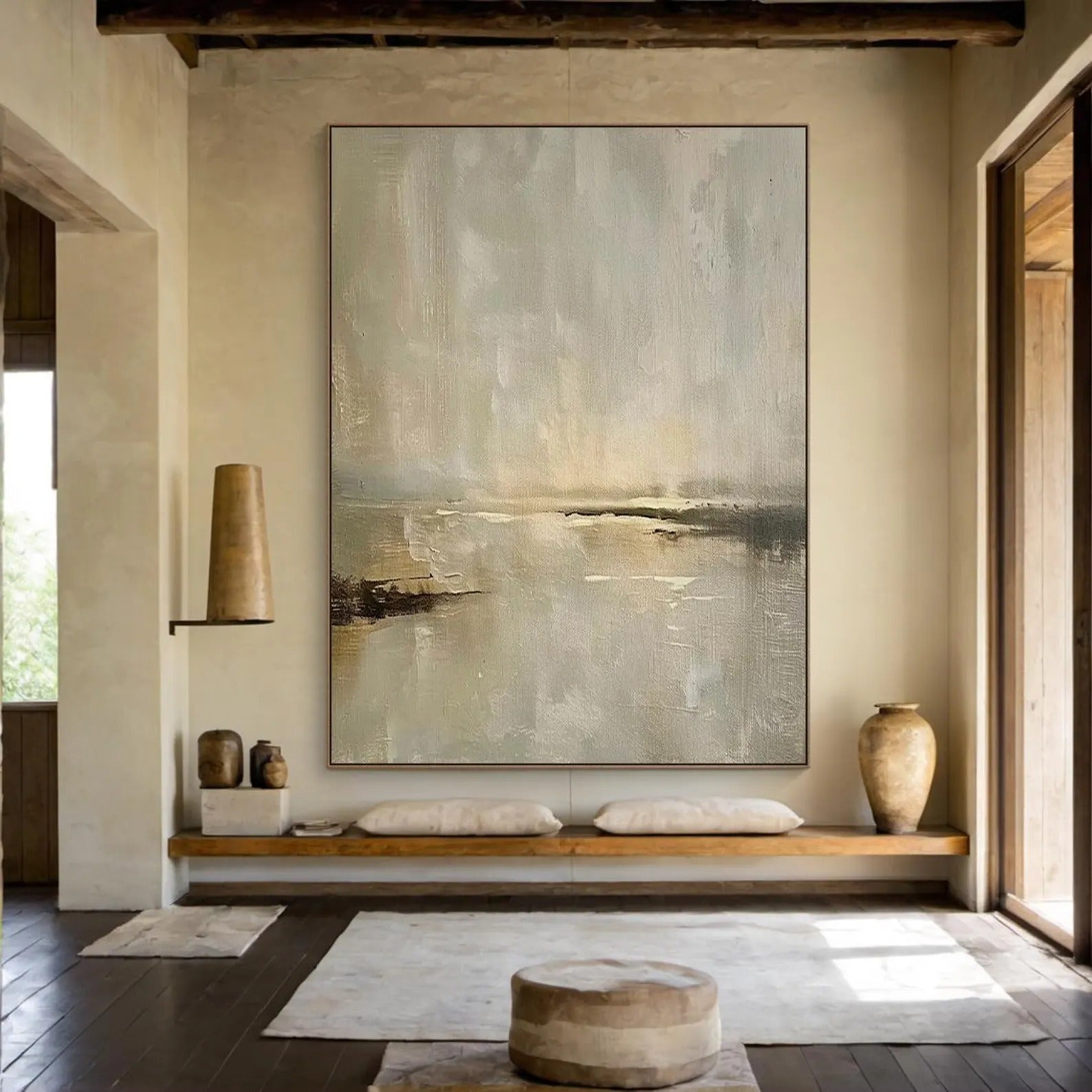 Teal Upon Greyed Clay