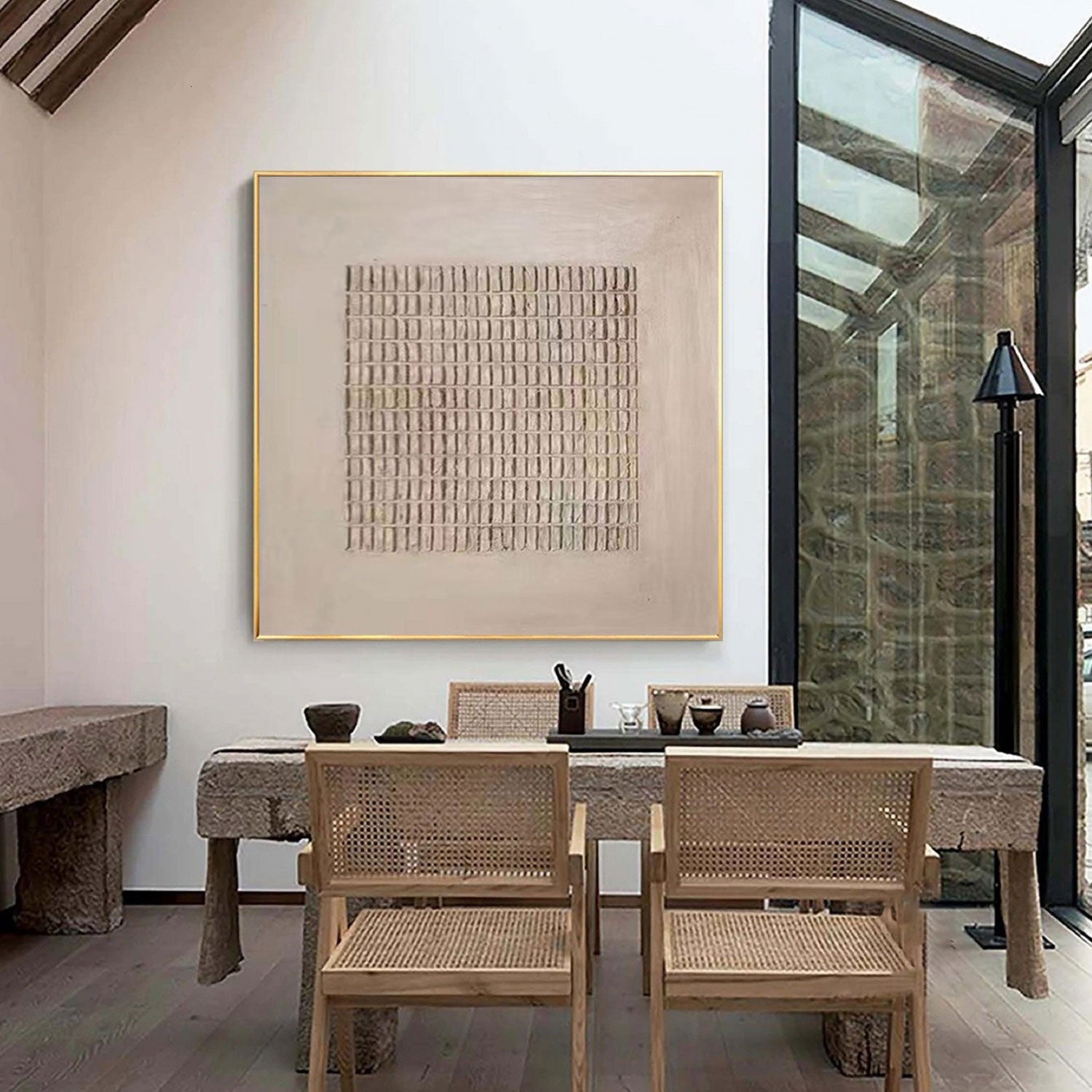 Abstract Grid Artwork