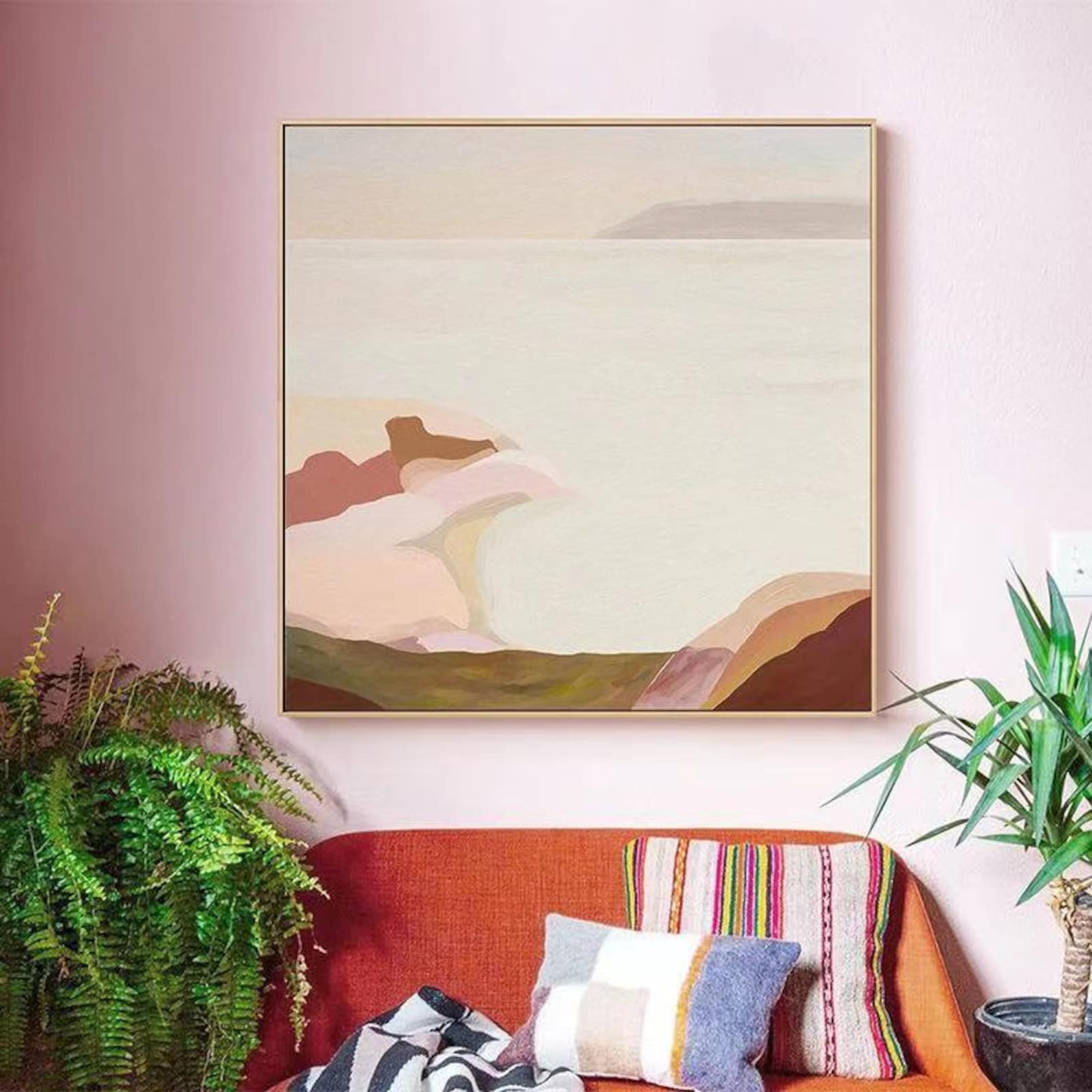 Peach Mist Embracing the Valley