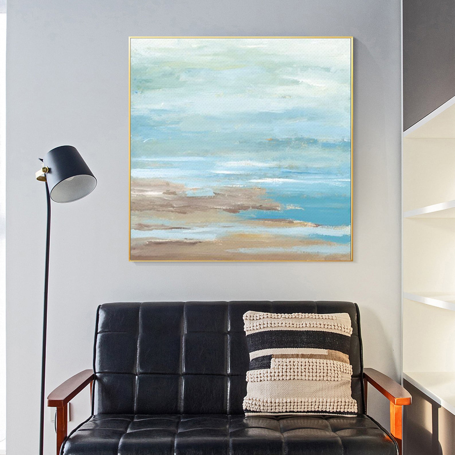 Blue Shadows Over a Sunken Islet