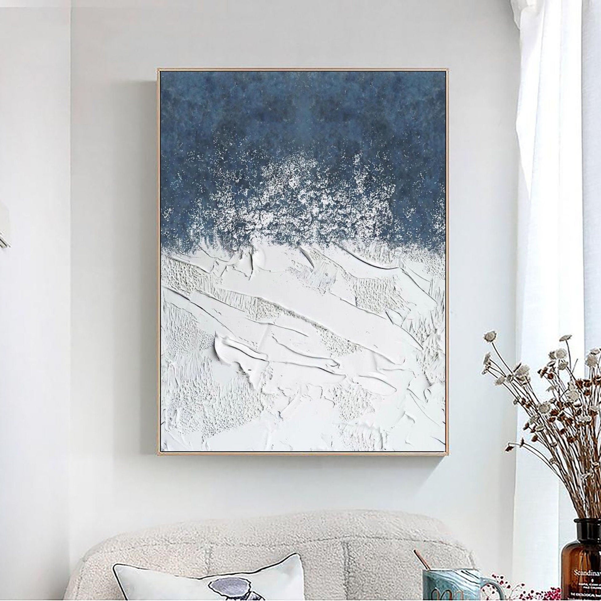 Weaving Blue and White