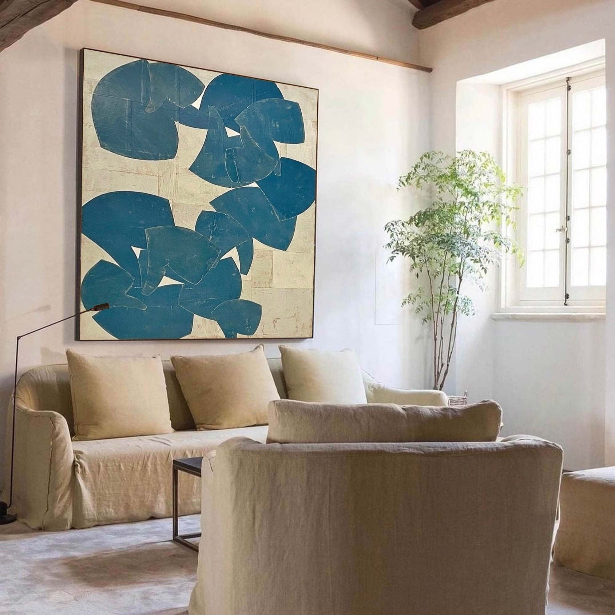 Intersecting Blue Lines