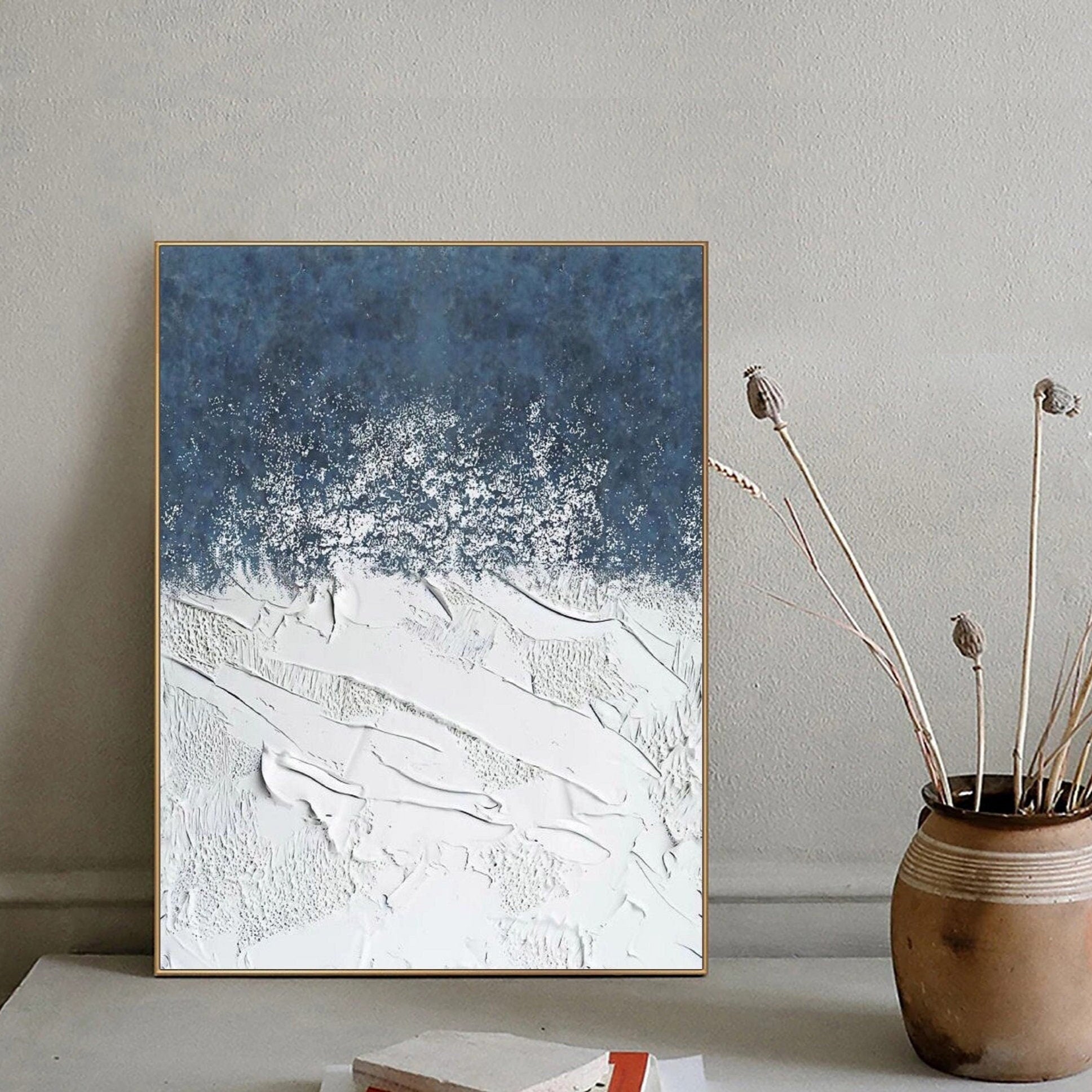 Weaving Blue and White