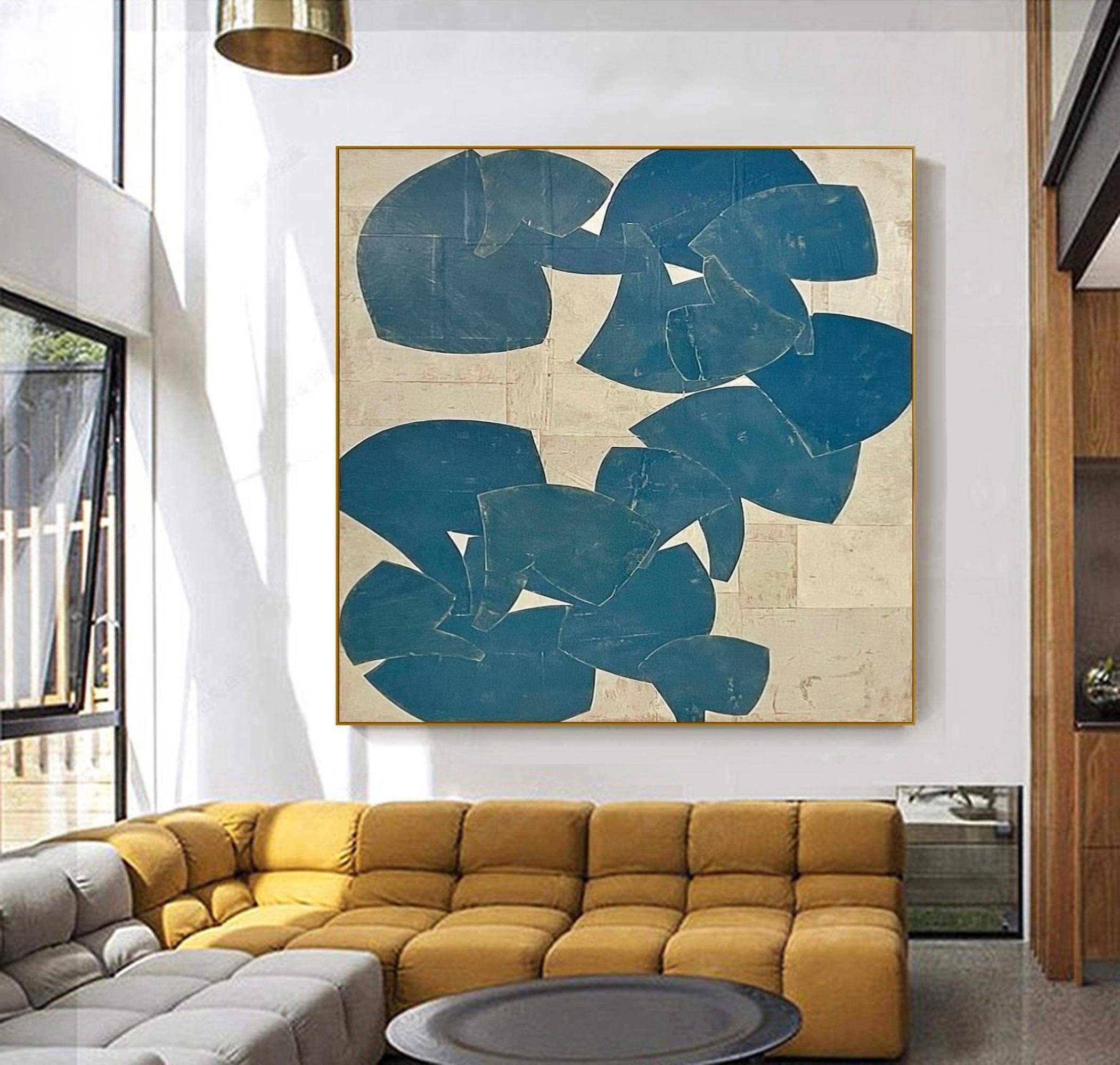 Intersecting Blue Lines