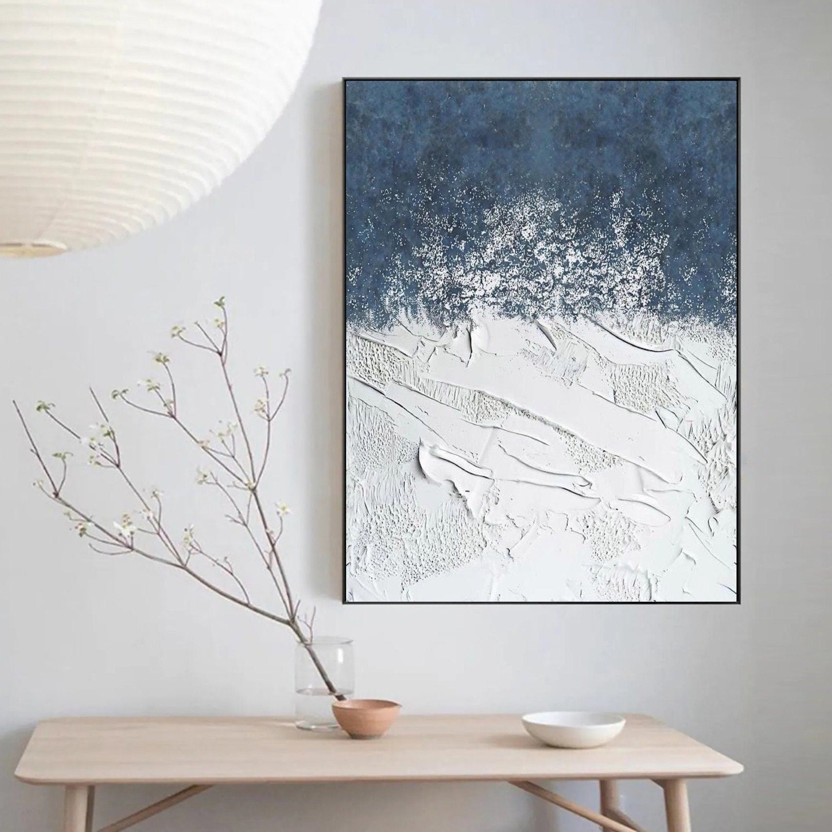 Weaving Blue and White