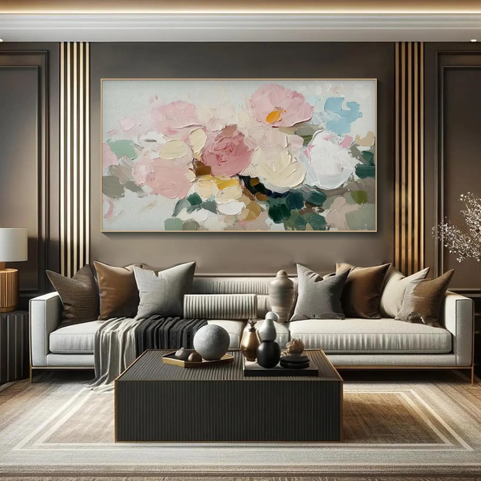 Glimmering Tulip Silhouettes