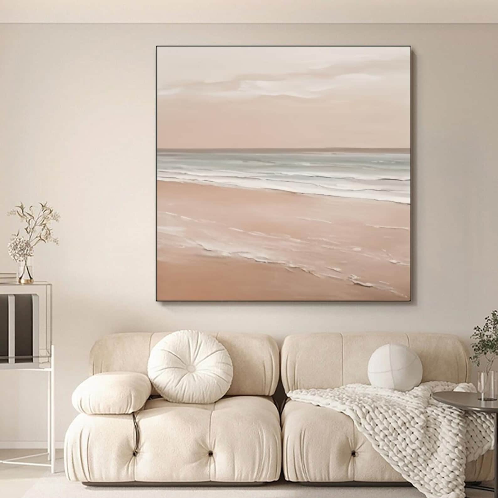 Blush Hues of the Evening Shore