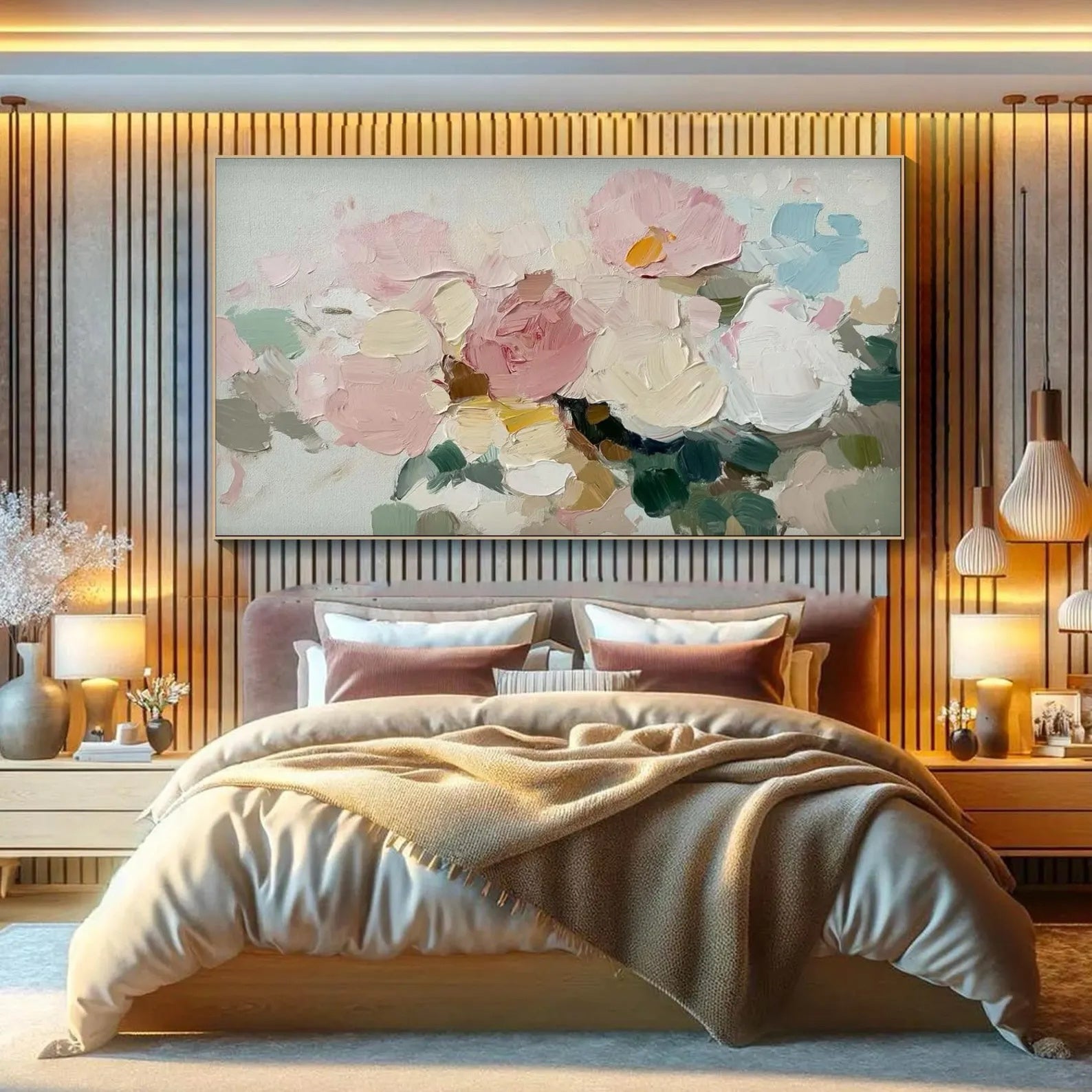 Glimmering Tulip Silhouettes