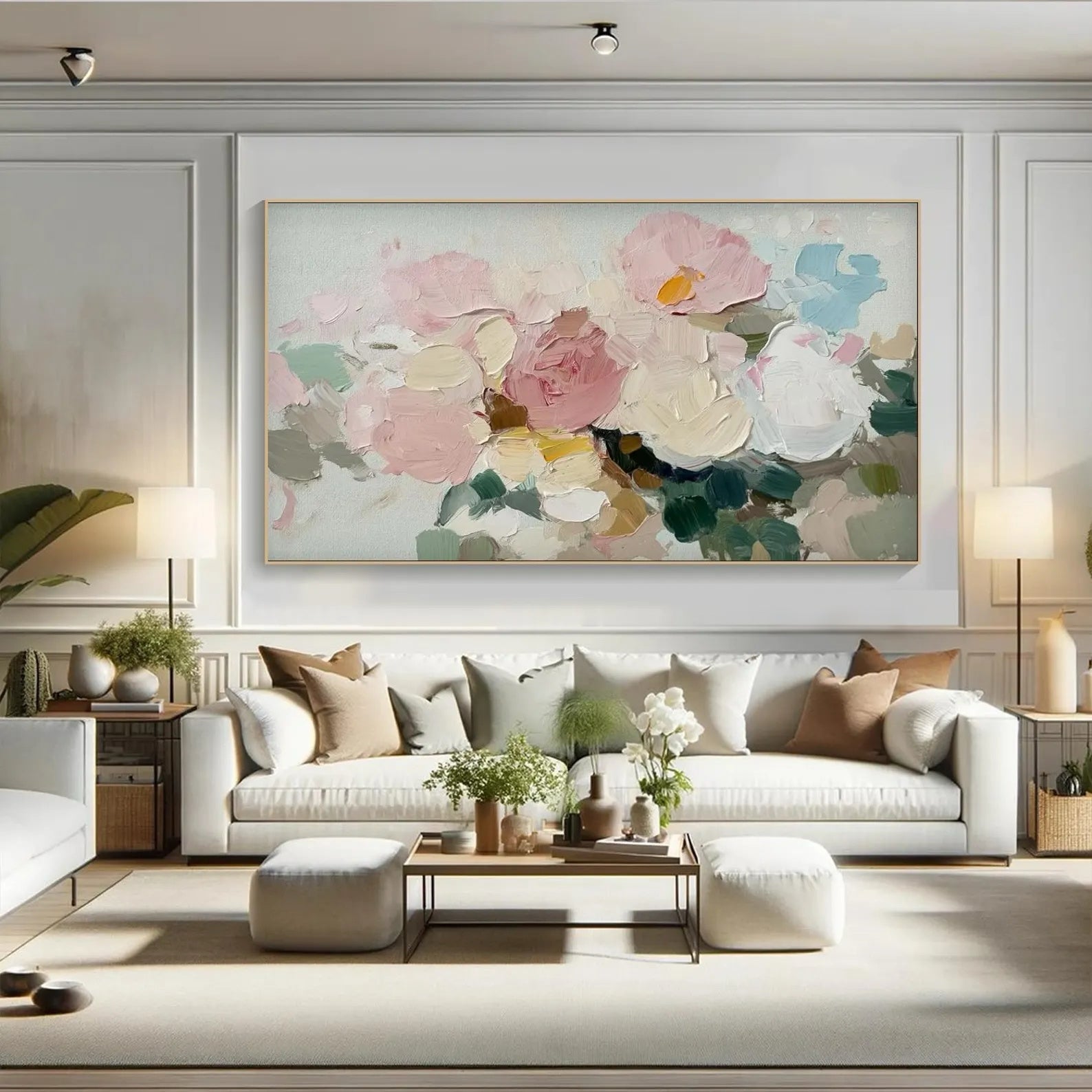 Glimmering Tulip Silhouettes