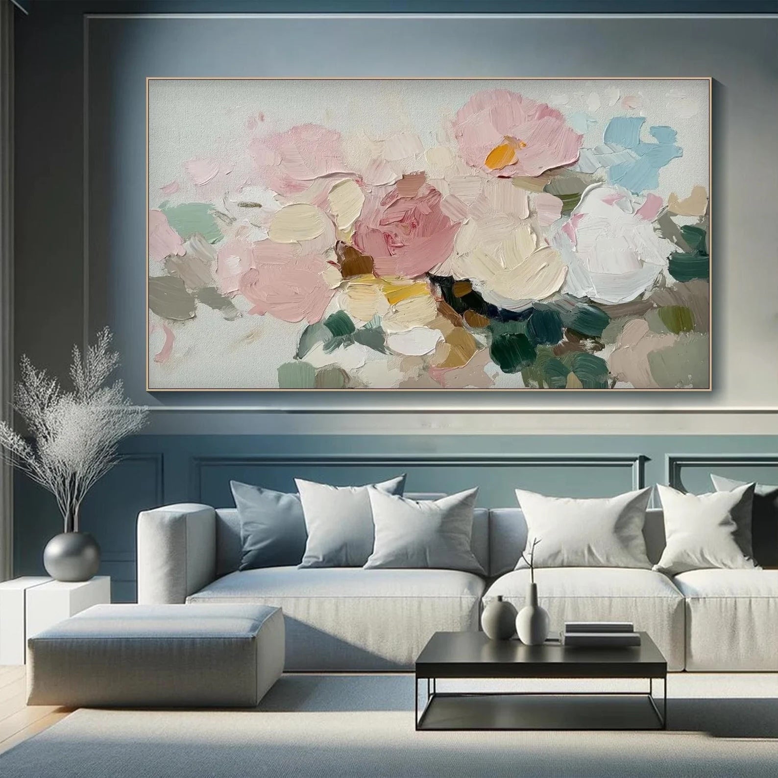 Glimmering Tulip Silhouettes