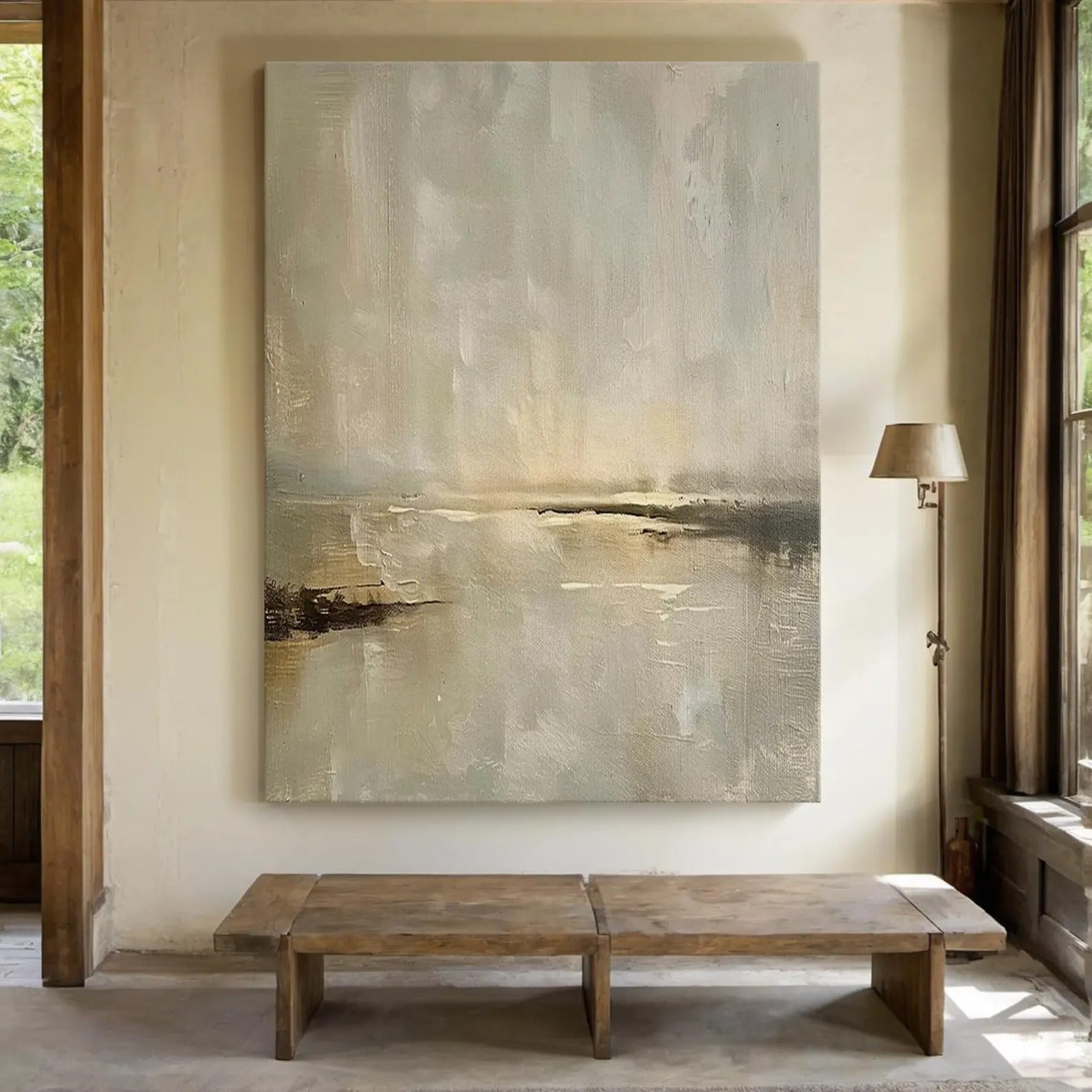 Teal Upon Greyed Clay